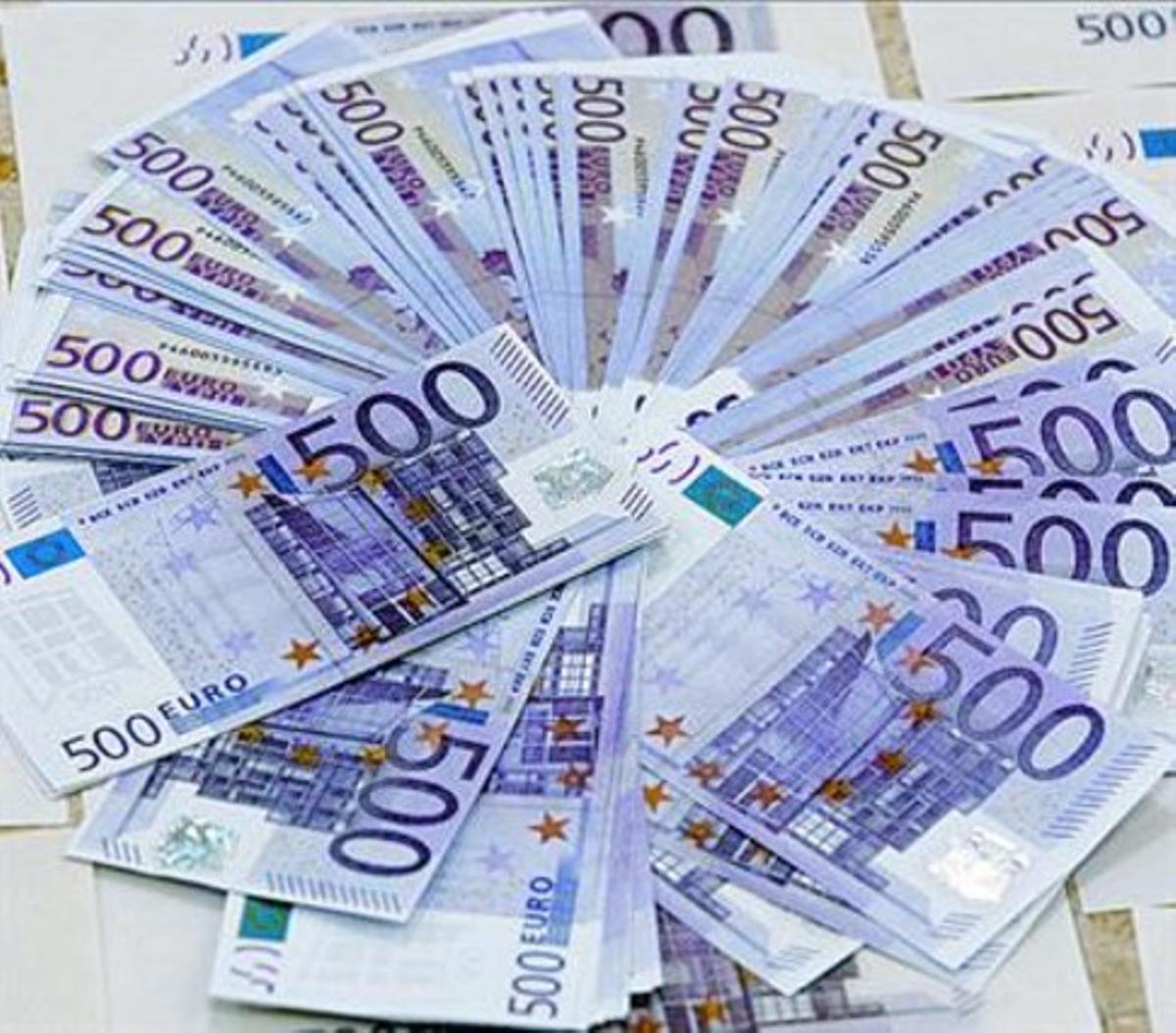 Billetes de 500 euros.