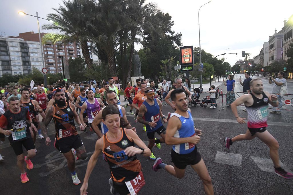 Carrera nocturna de Murcia, en imágenes