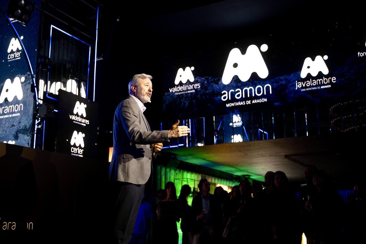 Azcón durante su intervención en la presentación.