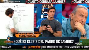 La loca teoría de lo que significa las cifras de la viral foto del padre de Lamine Yamal