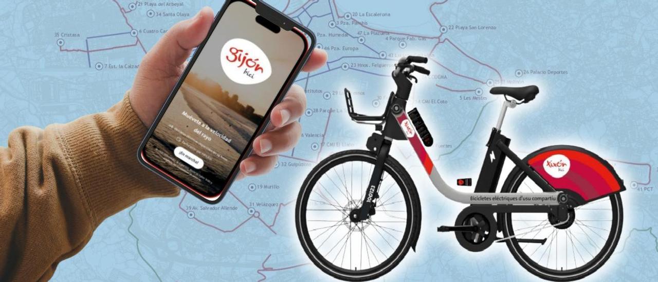 El nuevo servicio de bicicletas eléctricas de Gijón empezará a operar en  mayo: estas son las 47 estaciones - La Nueva España