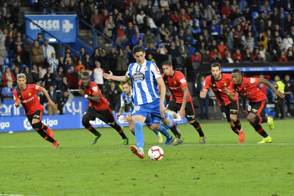 Penalti, el gol y la celebración del Dépor