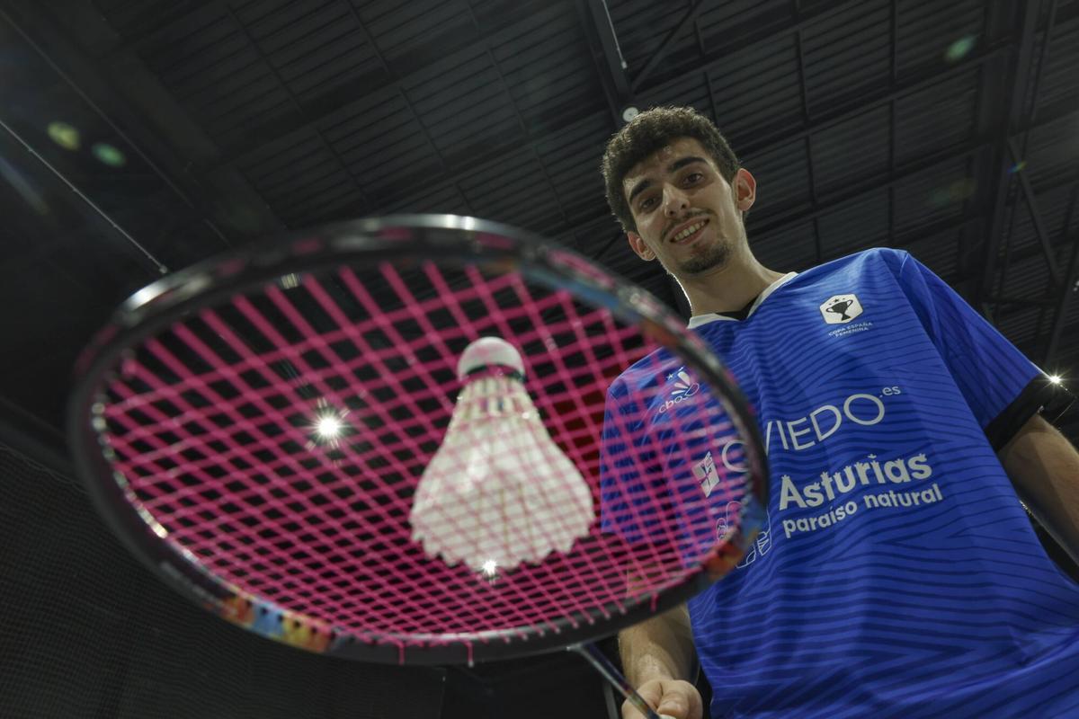 Oviedo. Bádminton. Pablo Serrano, de parabádminton
