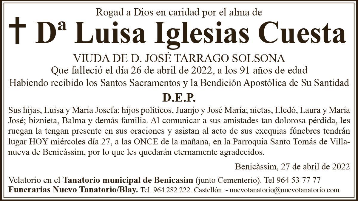 Dª Luisa Iglesias Cuesta