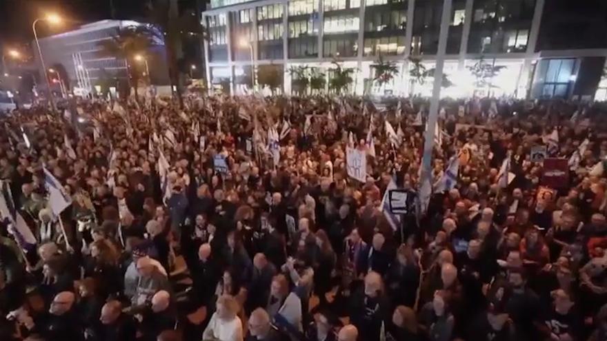 18 detenidos en una protesta contra el Gobierno de Netanyahu en Tel Aviv