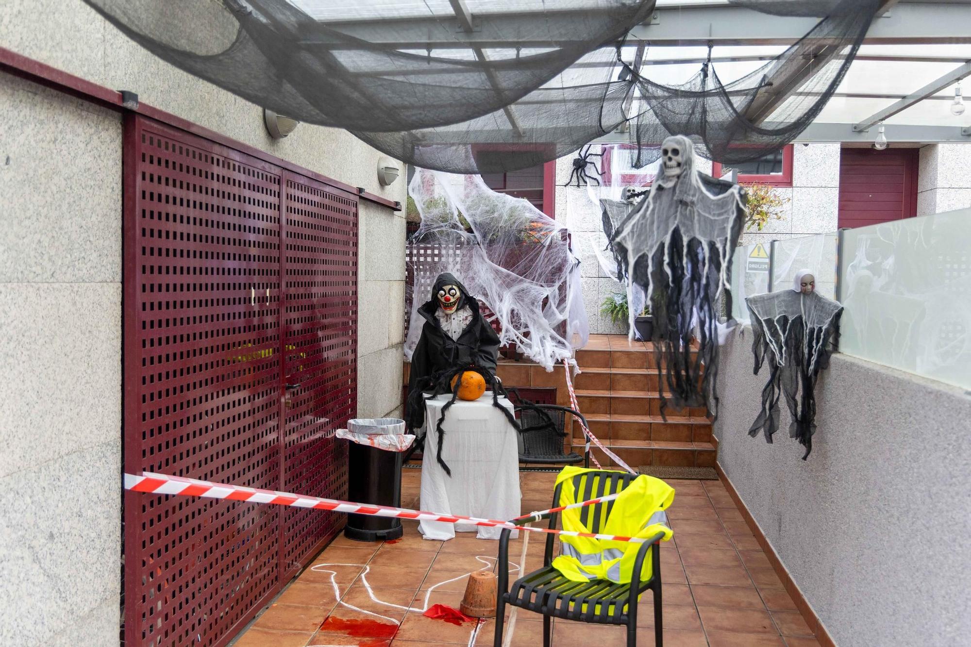 Decoración de Halloween en casas de Santiago