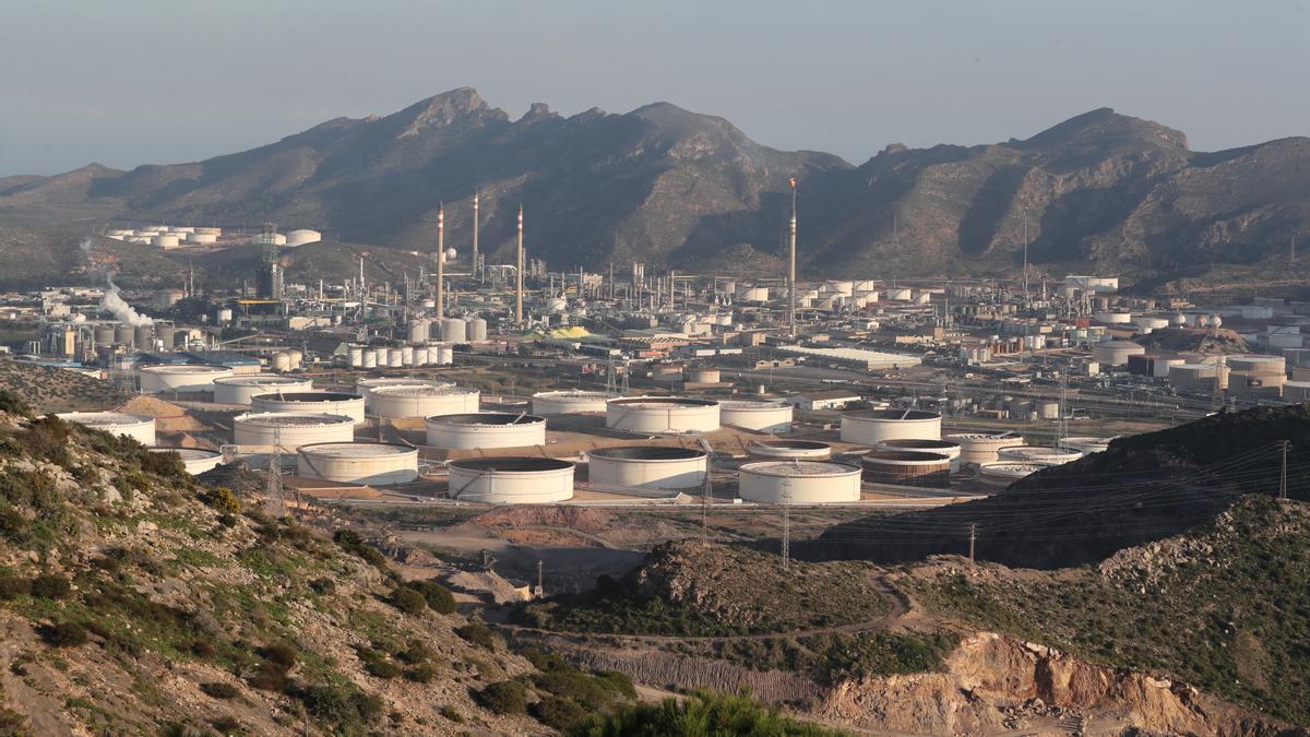 Zona del Valle de Escombreras, en Cartagena.