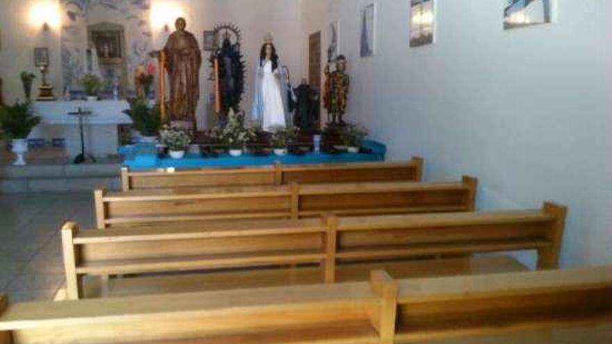 Interior de la iglesia de San Xaquín de Ons.  // A.F.R.