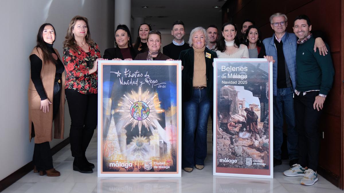 Presentación de las actividades de Navidad en Málaga .
