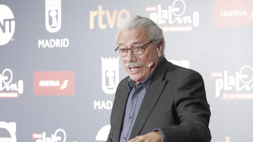 Edward James Olmos, ayer en Madrid. // Efe