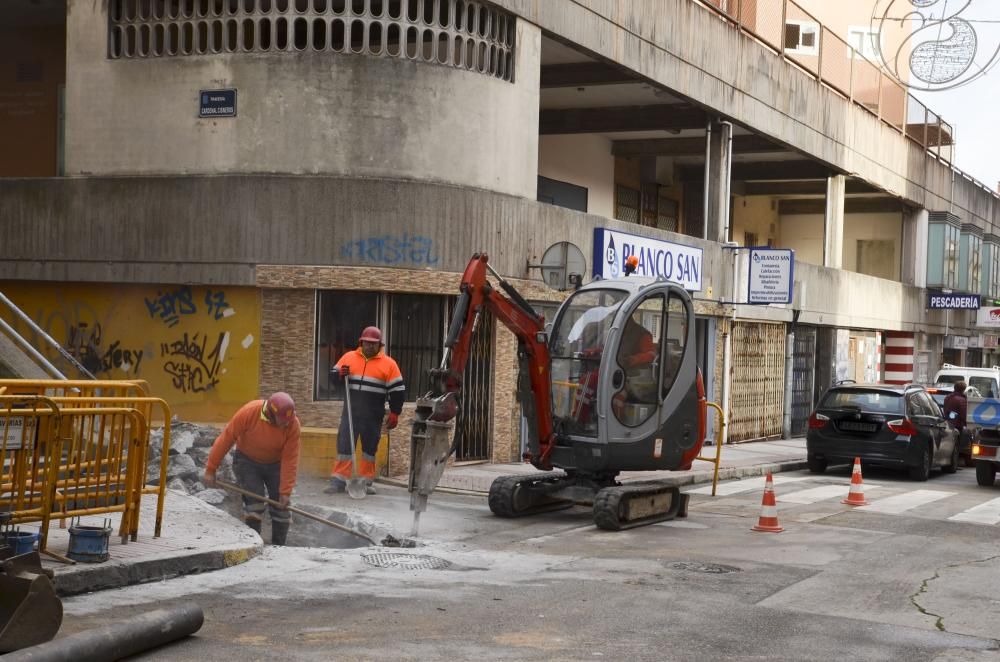 Reparación de una tubería en Cardenal Cisneros