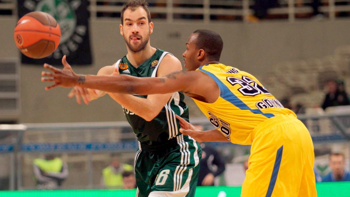 Spanoulis, en 2010 en su segunda etapa en el Panathinaikos