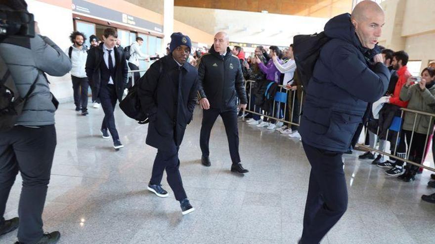 El Real Madrid llega al aeropuerto de Zaragoza el miércoles a las 12.00 horas