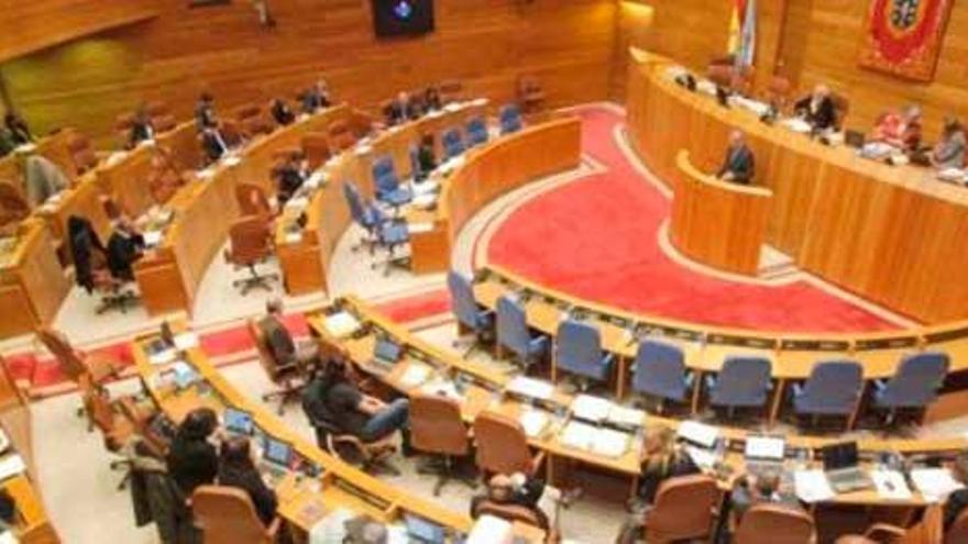 Pleno en el Parlamento de Galicia.