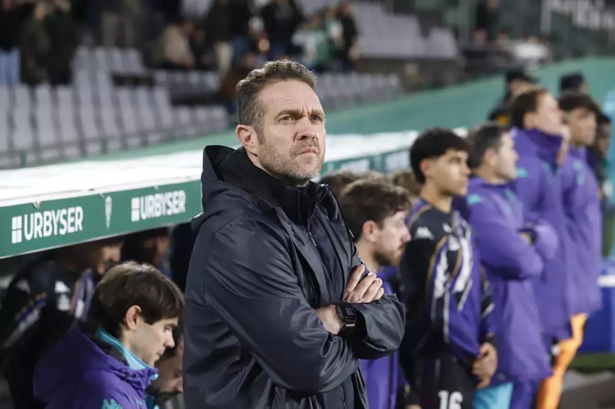 Luis García Tevenet, durante el pasado Córdoba CF-Real Valladolid en El Arcángel.