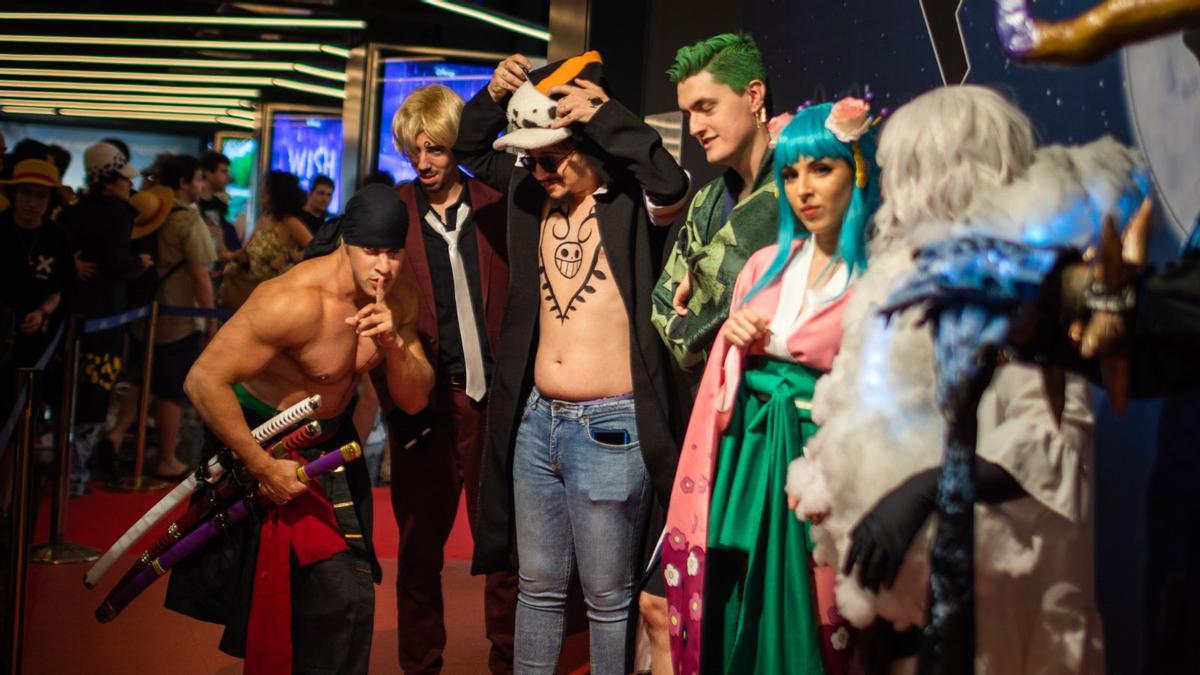 'Cosplayers' de 'One Piece' en la última edición de La gala pirata, celebrada en los Filmax de Gran Via 2.
