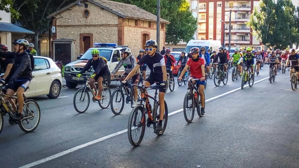 Marcha ciclista por la vía verde Alcoy-Gandia