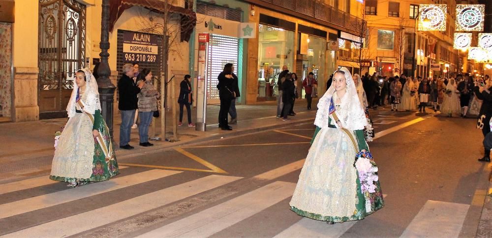 Ofrenda 2018: Así desfiló la fallera mayor infantil Daniela Gómez