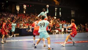 Imagen del FC Barcelona durante su estreno en la EHF Champions League 2024-25