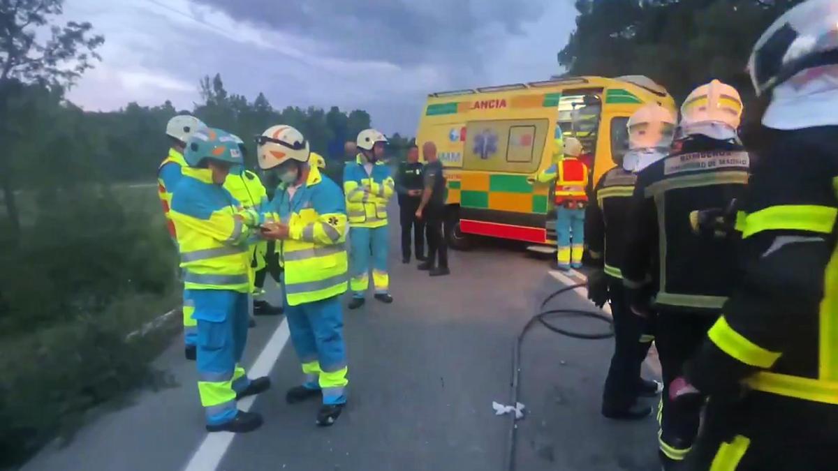 Mueren cuatro mujeres en un accidente de tráfico en Collado Villalba (Madrid)