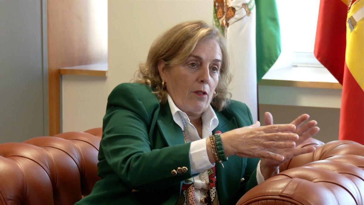 Archivo - La presidenta de la Audiencia de Málaga, Lourdes García, en una imagen de archivo.