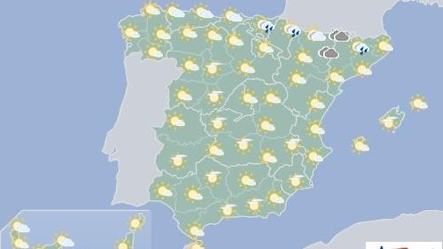 Intervalos nubosos en el norte y despejado en resto de Canarias