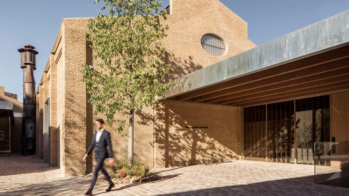 La entrada del restaurante.