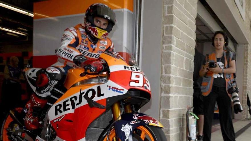 Marc Márquez, en la carrera de Austin.