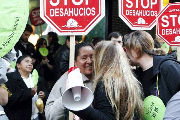 Protesta de Stop Desahucios