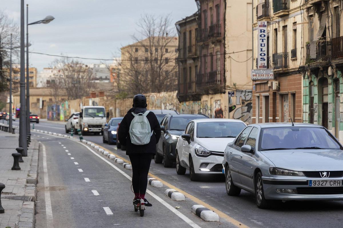 Carril Bici de la calle Sant Vicent Màrtir