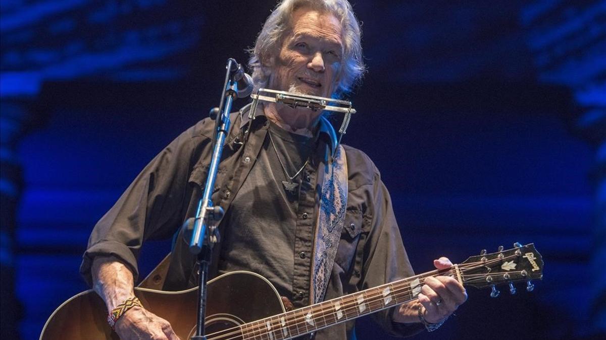 Kris Kristofferson en el festival Jardins de Pedralbes.