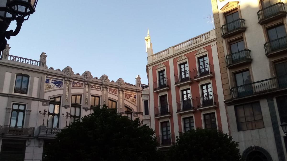 La plaza Sagasta de Zamora, esta mañana de miércoles