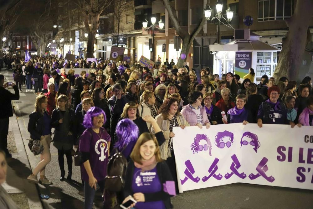 Manifestación feminista en Xàtiva