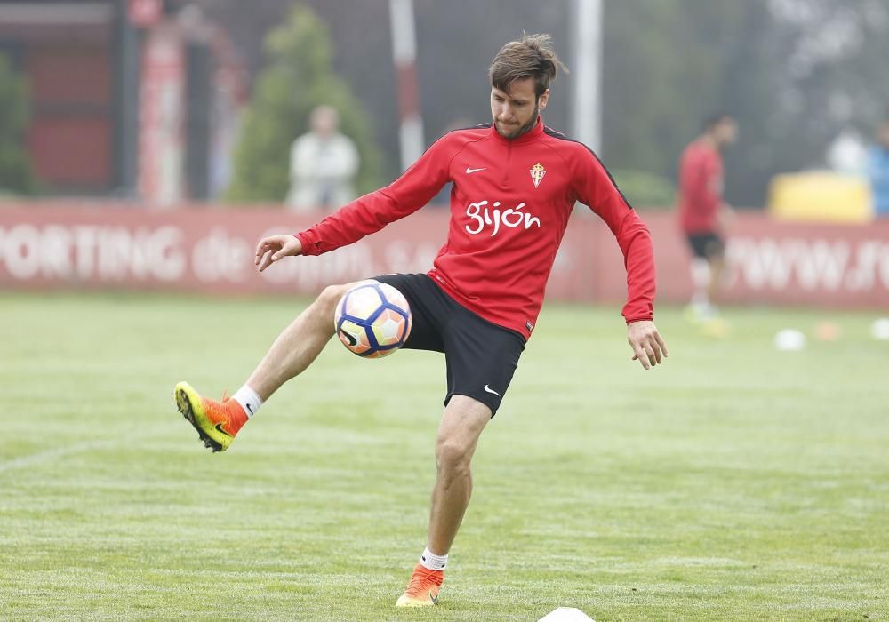 Entrenamiento del Sporting de Gijón