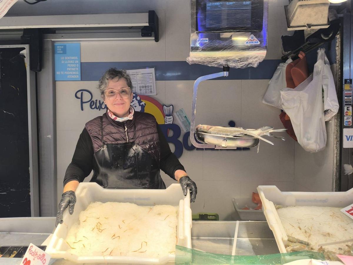 Eva Bonnín, de la Pescadería Bonnín de Pere Garau, posa para Diario de Mallorca.