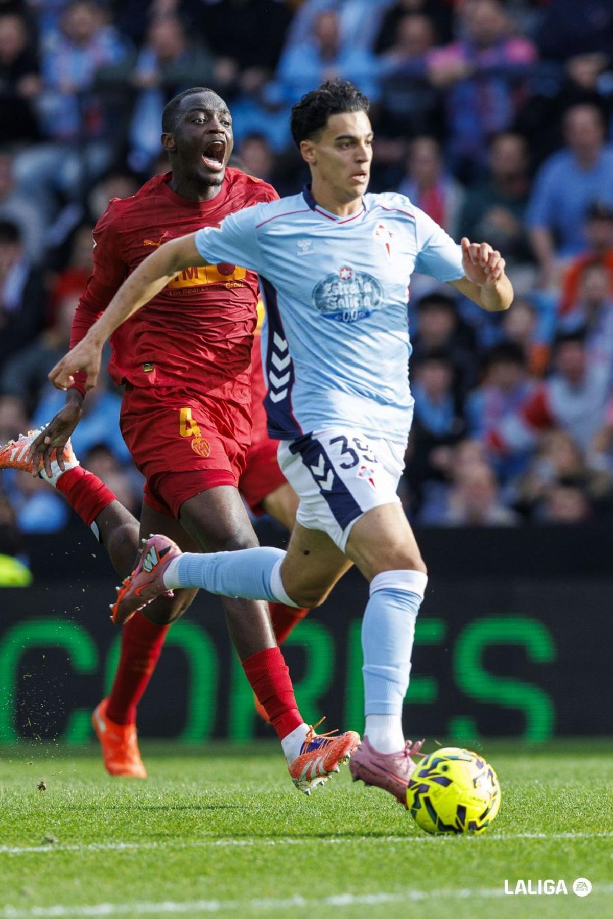 Mouctar Diakhaby, en su último partido de LaLiga contra el Celta en Balaídos.