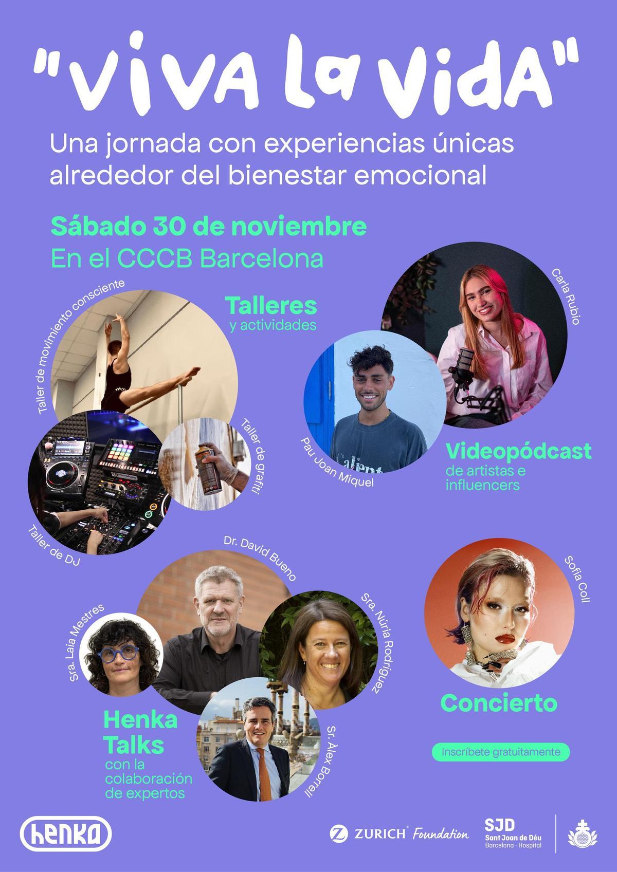 Cartel del festival 'Viva la vida'