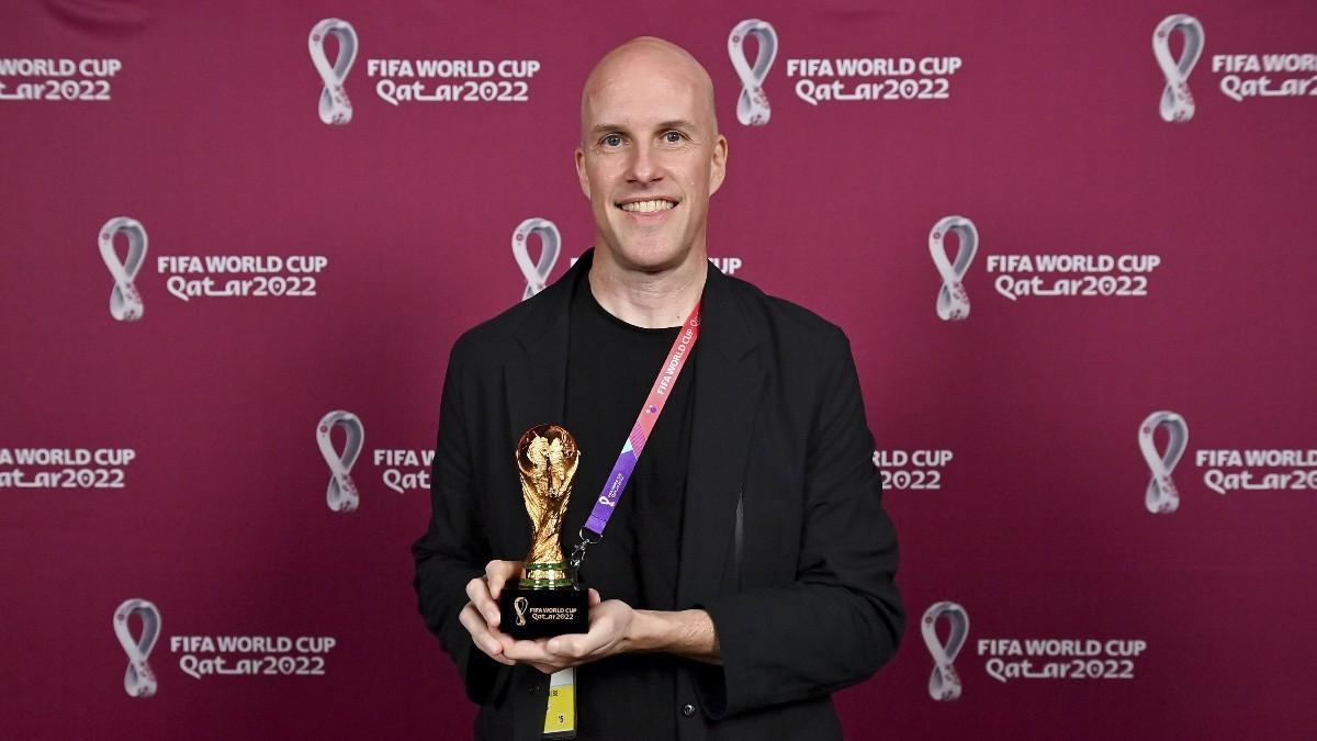 Grant Wahl, durante el Mundial de Qatar