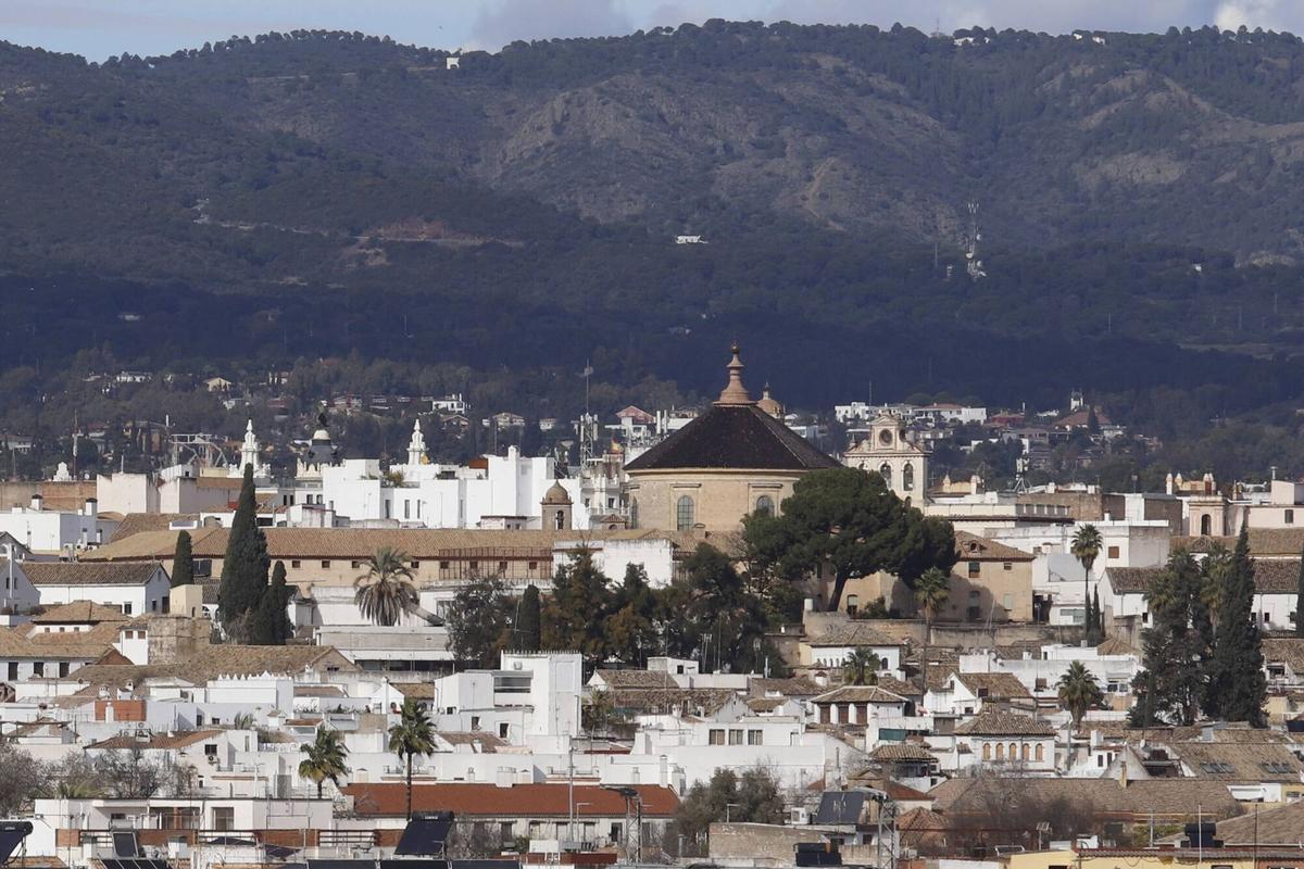 Vista de viviendas en el casco histórico de Córdoba.