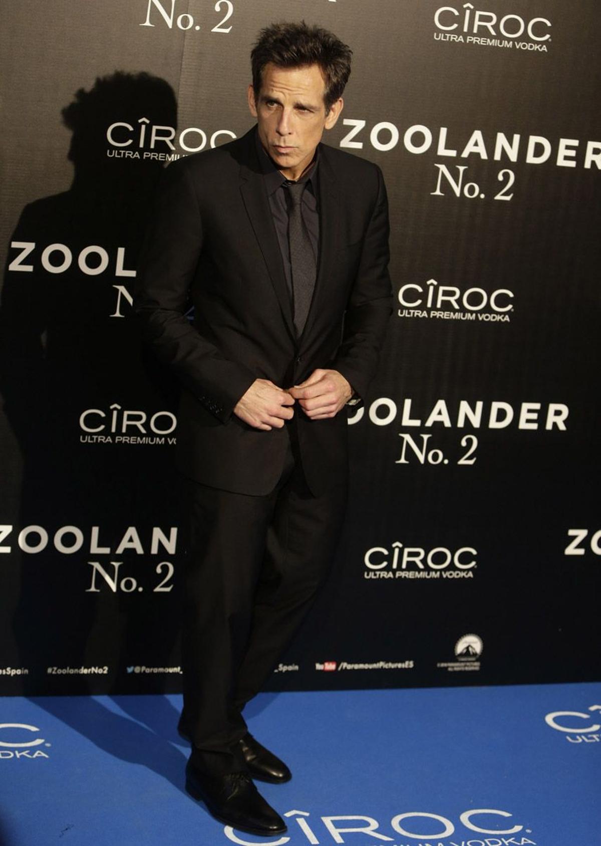 Ben Stiller en el estreno de 'Zoolander 2' en Madrid