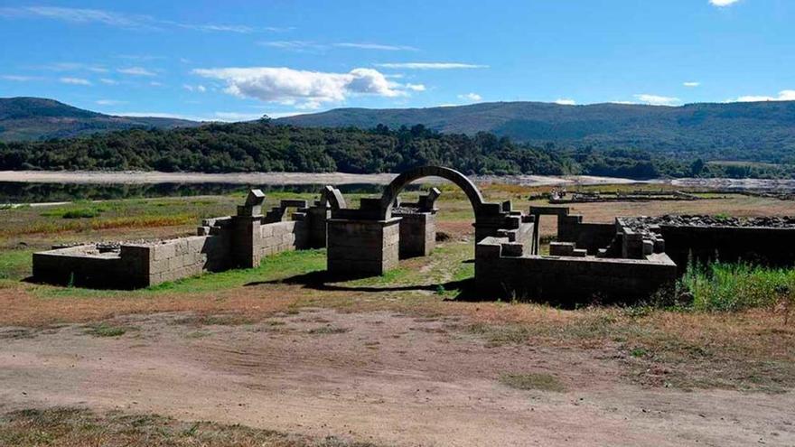 Ruinas del campamento romano de Bande. // Xunta