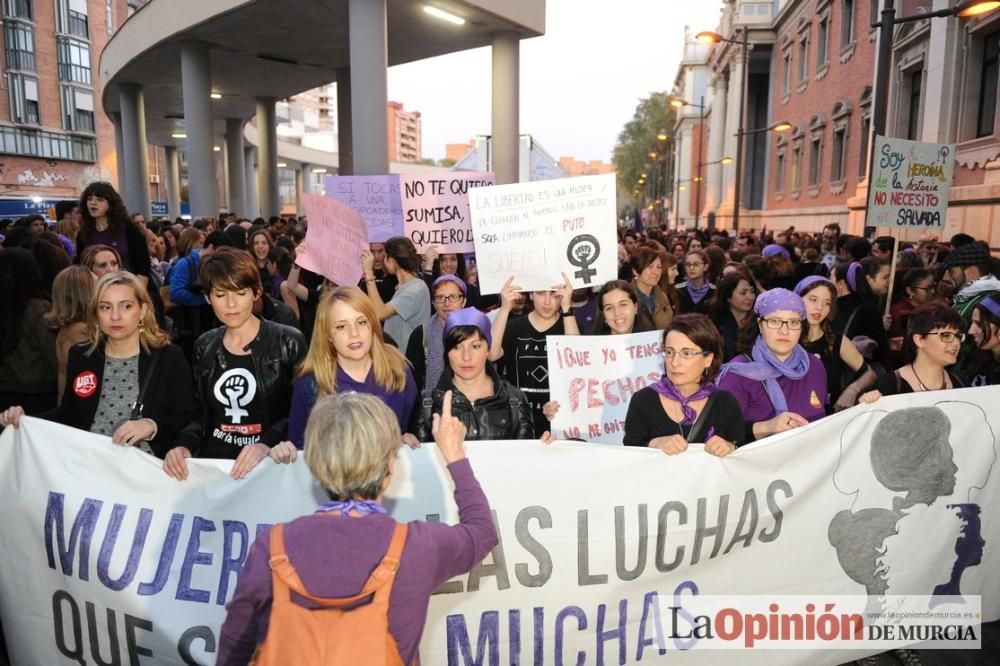 Manifestación en Murcia por el Día Internacional de la Mujer