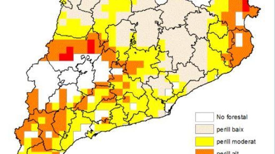 Alerten de perill alt i molt alt d&#039;incendis a la comarca