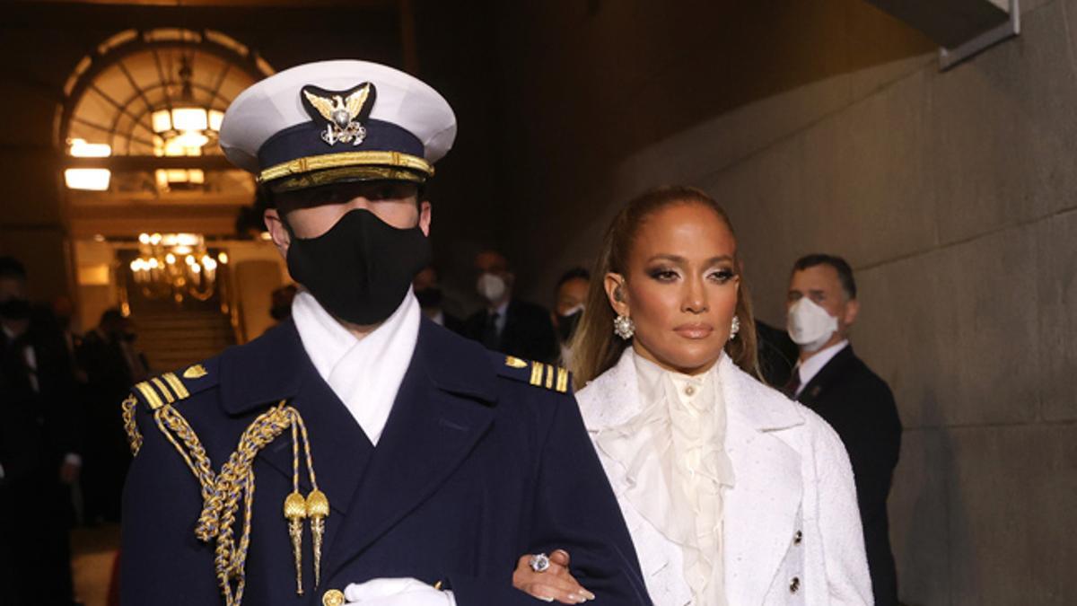 El look de Jennifer Lopez en la toma de posesión de Joe Biden como presidente de los Estados Unidos