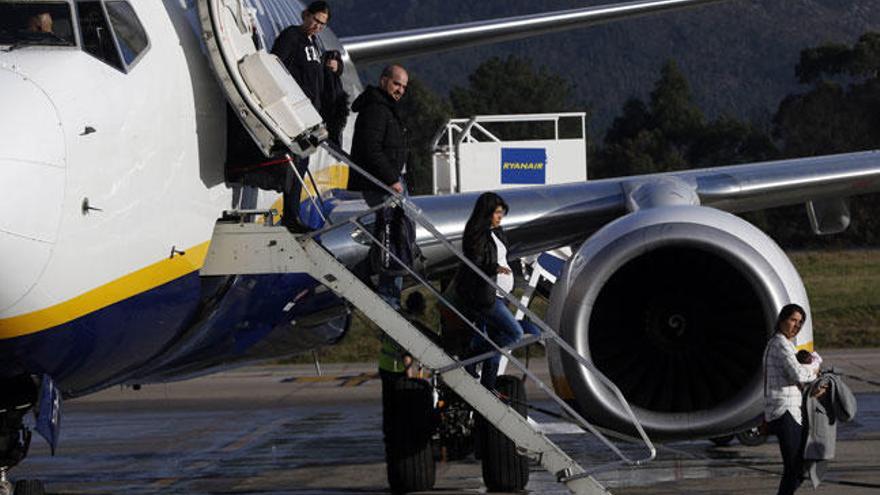 Pasajeros de la aerolínea Ryanair en Peinador