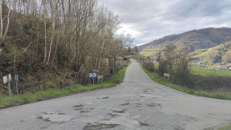 Quejas por el mal estado de una carretera en San Martín | LNE