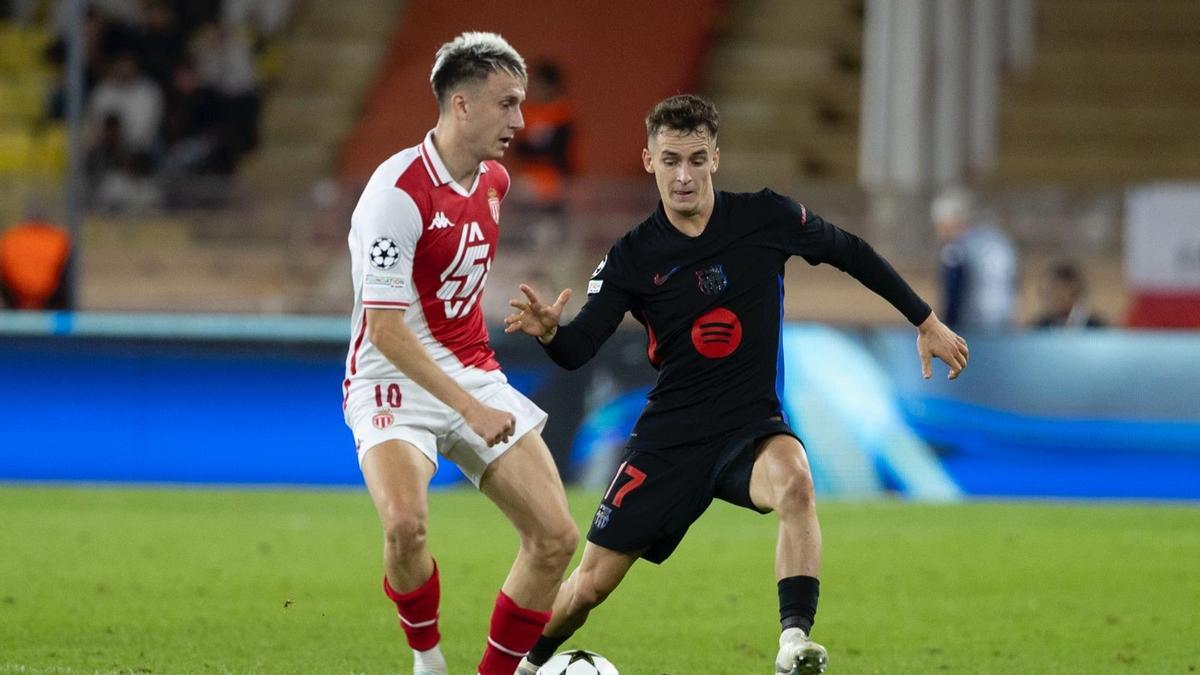 Casadó realizó un gran trabajo en el Mónaco - FC Barcelona