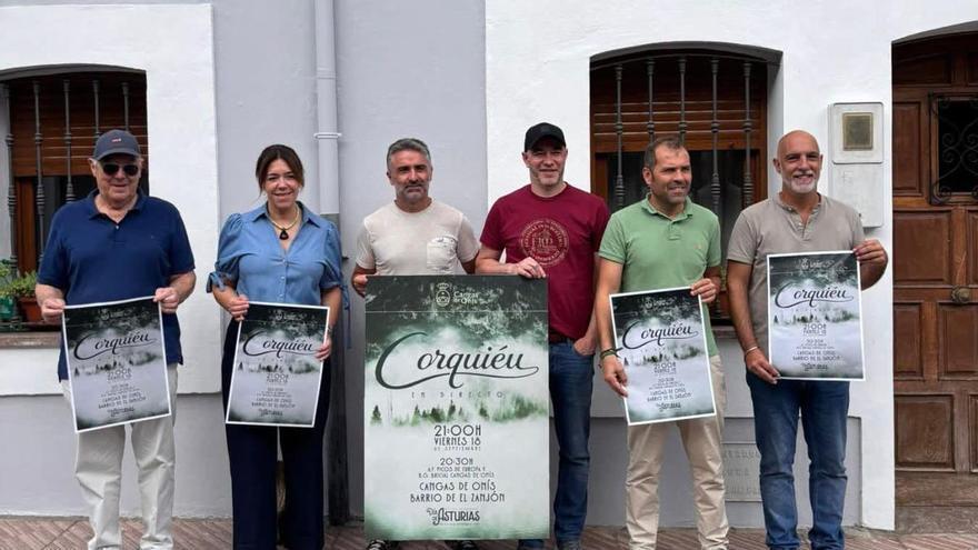 El grupo "Corquiéu" ofrece un concierto este viernes en el barrio de El Zanjón en Cangas de Onís