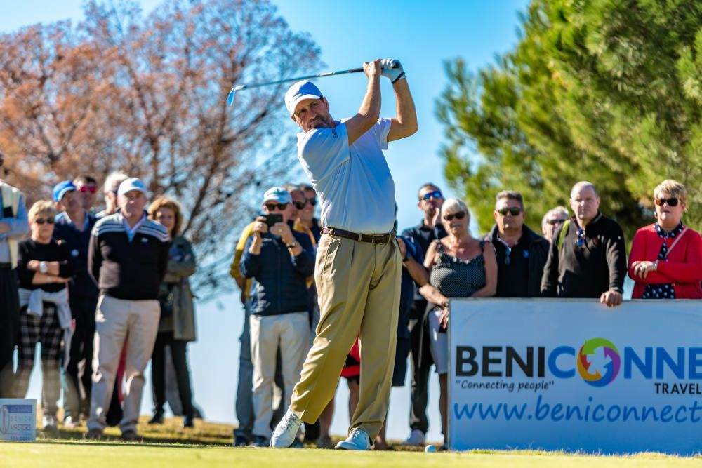 Olazábal y Jiménez lideran el elenco de legendarios golfistas que disputan a partir de hoy el Costa Blanca Seniors Masters en el hotel Villaitana