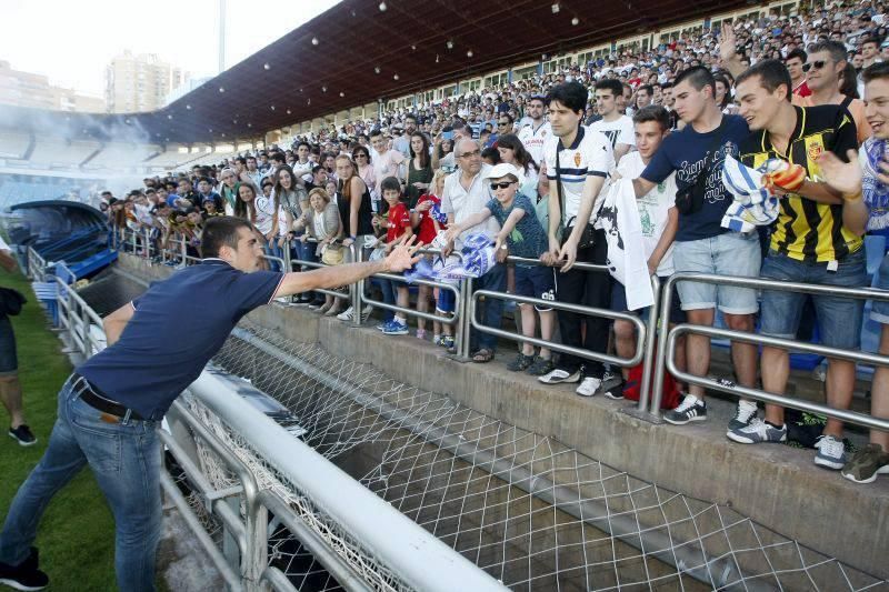 Presentación de Zapater en la Romareda